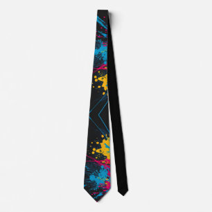 Corbata Paint Splatter Necesario
