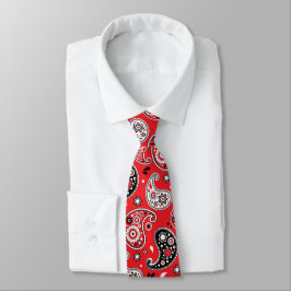 Corbata País elegante Red Bandana Paisley Occidental