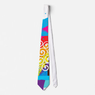 Corbata Paisaje azul