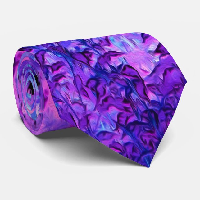 Corbata Paisaje del jardín Spooky Black and Crimson Lily (Enrollado)