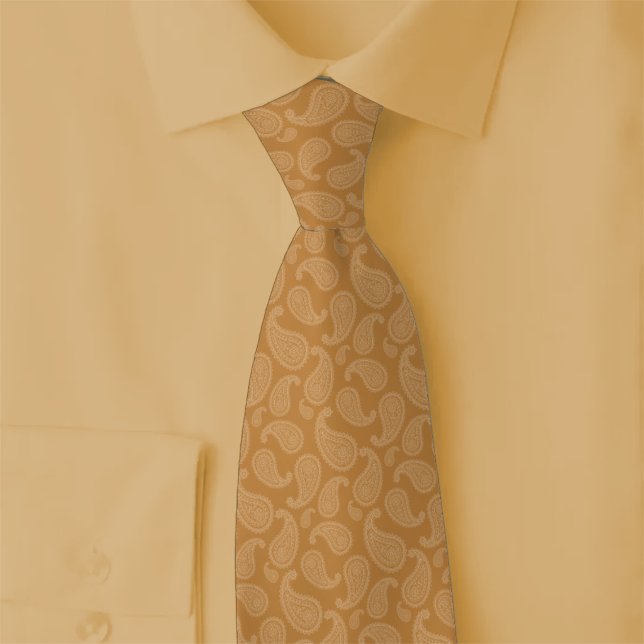 Corbata Paisley Caramelo (Subido por el creador)