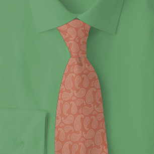 Corbata Paisley de Terracota