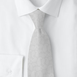 Corbata Paisley Gris Claro