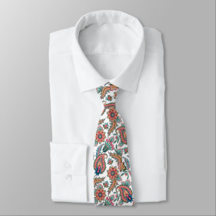 Corbata Paisley Naranja