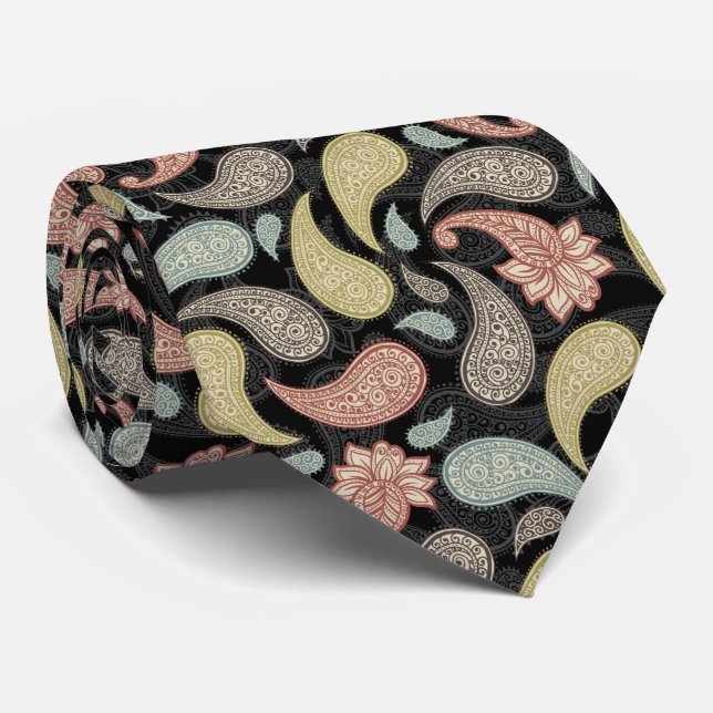 Corbata Paisley Pattern  (Enrollado)