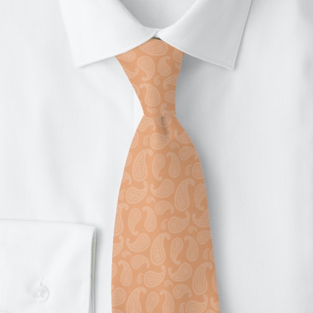 Corbata Paisley Peach Fuzz (Subido por el creador)