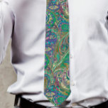 Corbata Paisley Peacock Colors Boda Tie<br><div class="desc">Colorido con un toque de color verde y dorado con un toque de diseño Boda de color paisley paisley rosado y azul vintage paisley paisley paacock Colors. Inspiración vintage Paisley Peacock Victorian Feather Estética Chinoiserie Mehndi Indian Paisley Peacock Wedding Invitaciones. También es perfecto para los grandes temas de Boda Gatsby...</div>