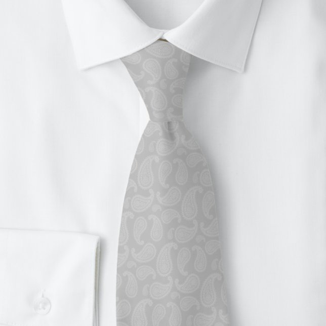 Corbata Paisley Plateado (Subido por el creador)