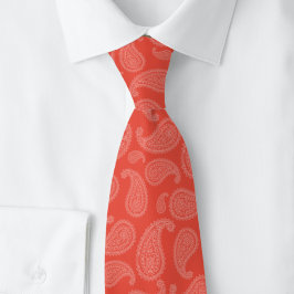 Corbata Paisley Rojo Cereza