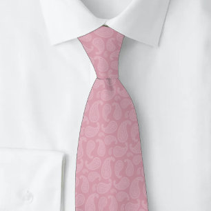 Corbata Paisley Rosa Polvo