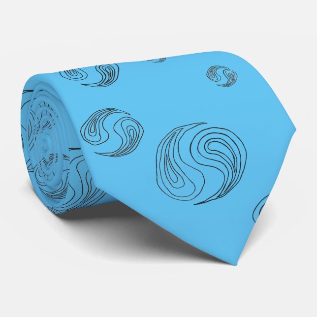 Corbata Paisley Tie Light Blue (Enrollado)