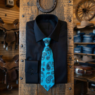 Corbata Paisley Turq 101