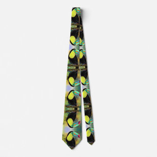 Corbata Pájaro Toco Tropical Toco Toucan - Pintado mezclad