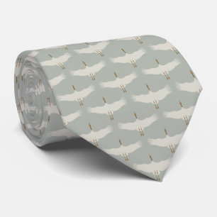 Corbata Pájaros azul turbulentos Neutrales Grullas Patrón