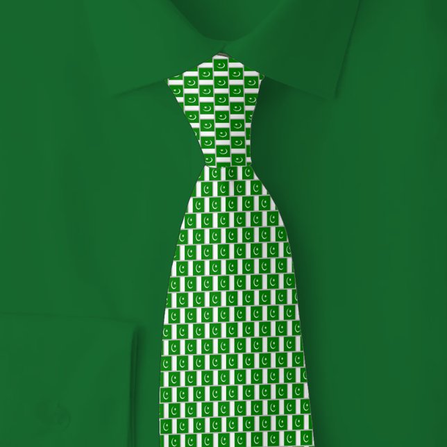 Corbata Pakistan Flag Brick Pattern (Subido por el creador)