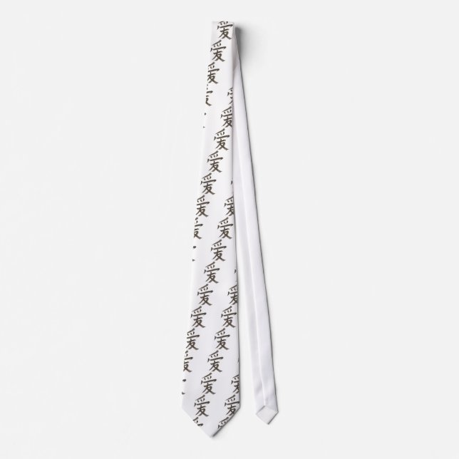 Corbata Palabra china para "amor" (Anverso)