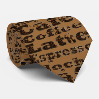Corbata Palabras del café