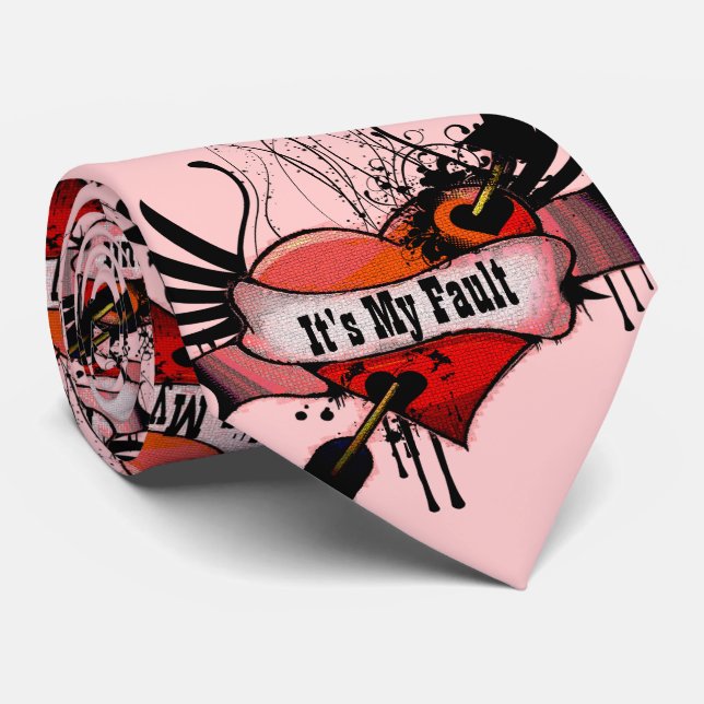 Corbata Palabras para un matrimonio largo y feliz es culpa (Enrollado)