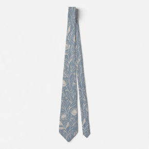 Corbata Pale Blue Floral Botánico