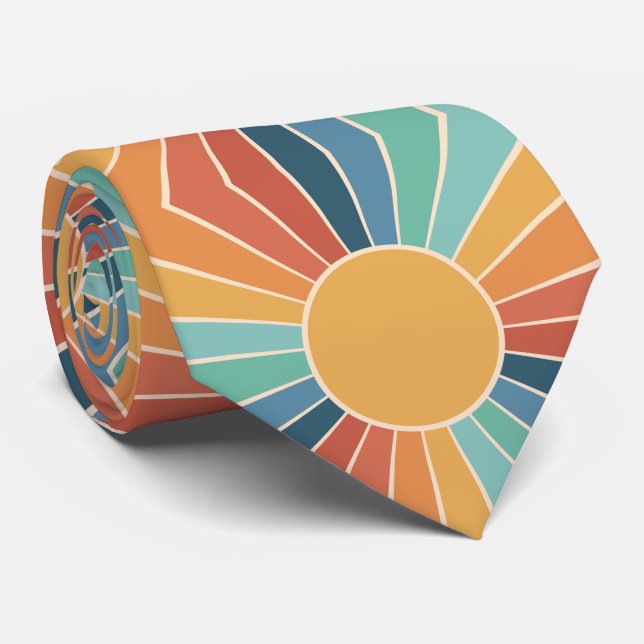 Corbata Paleta Retro Vintage (Enrollado)