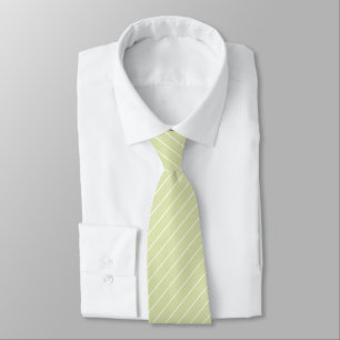 Corbata Paleta verde con pinzas de marfil blanco