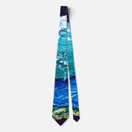 Corbata "Palette Knife Shoreline"