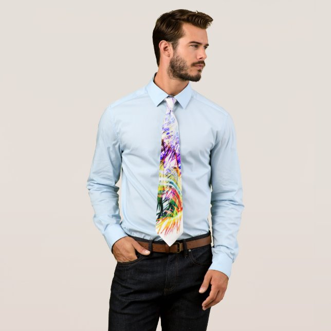 Corbata "Palm de color loco #2" (In situ)