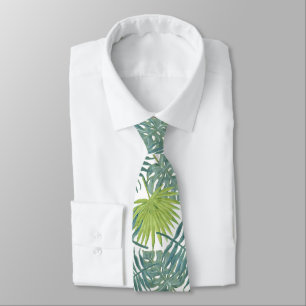 Corbata Palm Tree Fronds Pintando Hawaian