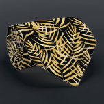 Corbata Palm Tree Fronds Tropical Black<br><div class="desc">La corbata de cuello de los hombres es fresca para la oficina,  una noche en la ciudad,  un boda,  para el novio o los padrinos,  o como regalo para tu marido,  papá,  hermano o mejor amigo. ¡Hagan una declaración! Más diseños en nuestra tienda.</div>