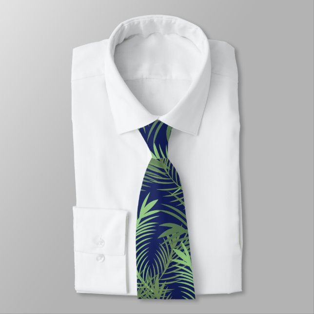 Corbata Palm Tree tropical deja a papá (Atado)