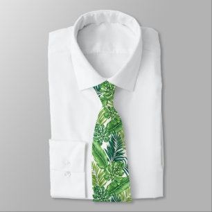 Corbata Palm tropical verde Banana Monstera hojas