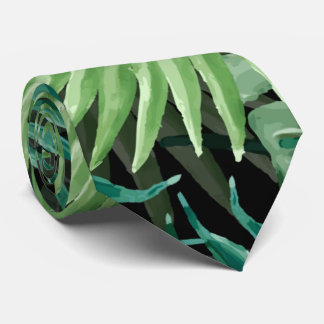 Corbata Palma de helecho verde grande y plantas tropicales