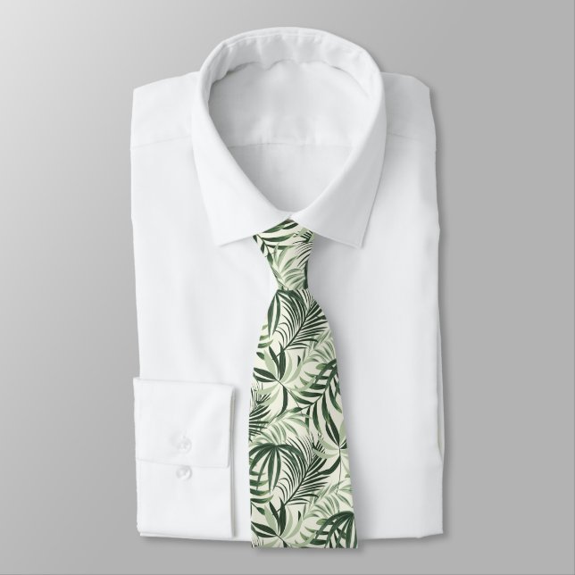 Corbata Palmas tropicales de los hombres (Atado)