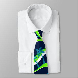 Corbata Palmeras en las olas