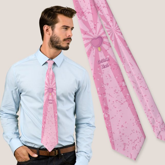 Corbata Palo de helado de corazón (Subido por el creador)