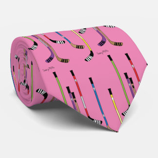 Corbata Palo de hockey rosa