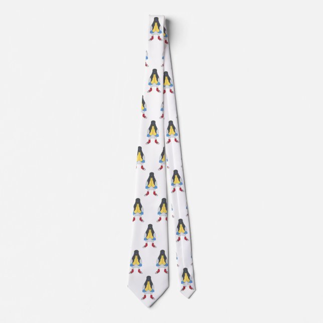 Corbata Paloma con Zapatos (Anverso)