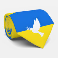 Paloma de paz - Bandera de Ucrania - empate de cue