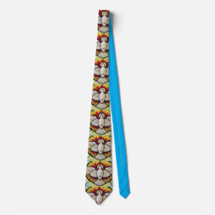 Corbata paloma del Espíritu Santo en vitral