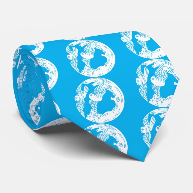 Corbata Palomas y árboles viejos (Enrollado)