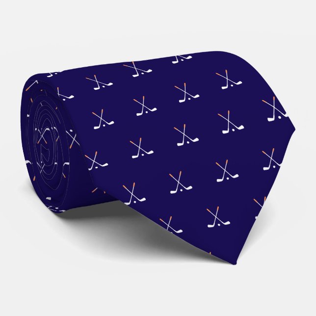 Corbata Palos de Golf Azul Oscuro (Enrollado)
