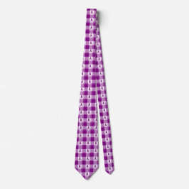 Corbata Pancreatic Cancer Awareness Plaid Purple Ribbon