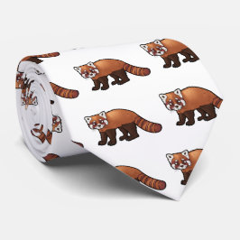 Corbata Panda rojo
