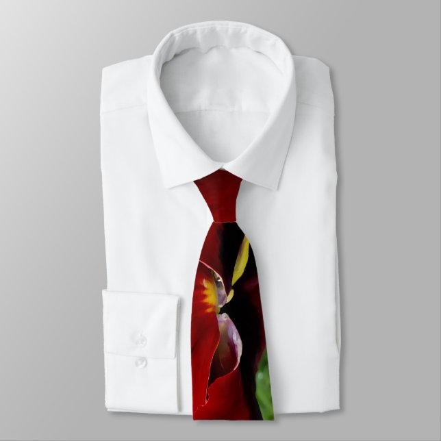 Corbata Panda rojo brillante (Atado)