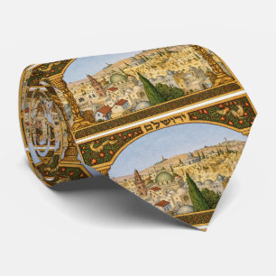 Corbata Panorama Vintage de Jerusalén