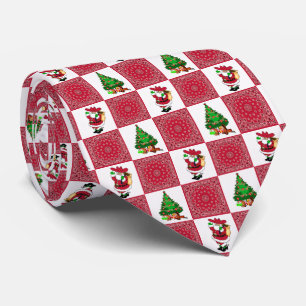 Corbata Pañuelo rojo con el vaquero Santa