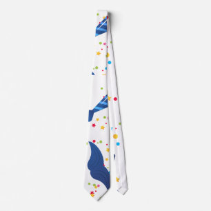 Corbata Papá amarra el color azul