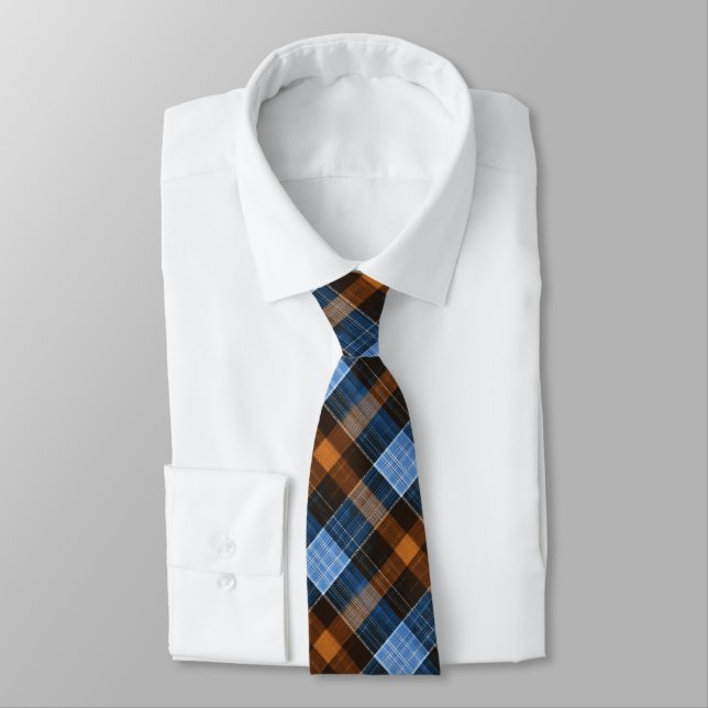 Corbata Papá de Cuadro Azul (Atado)