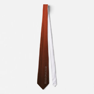 Corbata Papá del grabar en madera