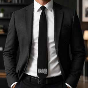 Corbata Papá Más Genial Est. Año Personalizado Escritura B